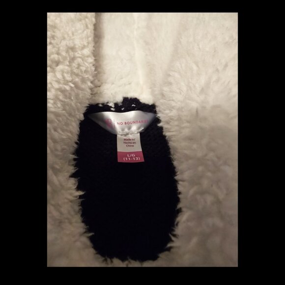 NWOT Women's Holiday Ugly Christmas Sweater Hoodie with Lights Star Size L 11-13 - Picture 4 of 7